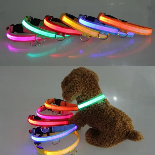 Нейлоновый светодиодный ошейник для собак Derby, перезаряжаемый через USB HK-CC-52 фото