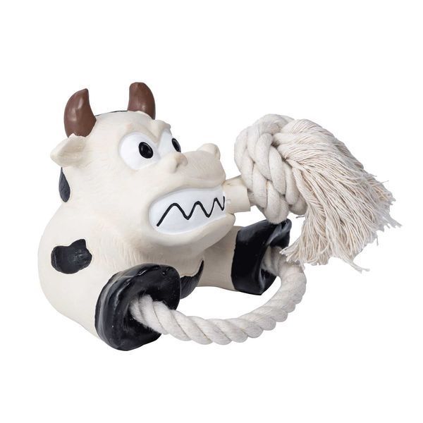Игрушка для собак Quapas! Dog Toy Fun Cow with rope Q17685 фото