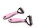 Колтуноріз для видалення підшерстя вовни Single Side Pet Hair Knots Dematting Comb для собак та котів 9615 1100 00 M pink фото 5