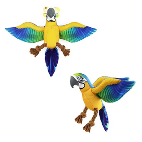Мягкая игрушка для собак Molly Macaw Rope Squeaker Macaw фото