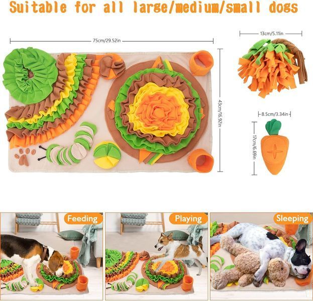 Килимок для нюхання для собак Derby Pet Shuffle Mat colourful HB2403 фото