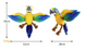 Мягкая игрушка для собак Molly Macaw Rope Squeaker Macaw фото 6