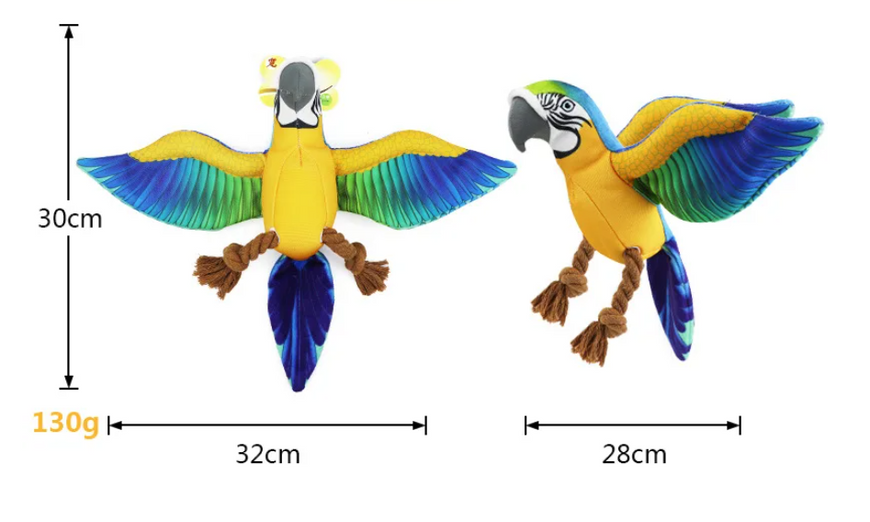 Мягкая игрушка для собак Molly Macaw Rope Squeaker Macaw фото