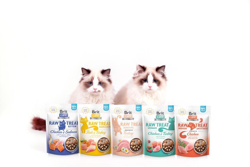 Ласощі для котів Brit Raw Treat Urinary Freeze-dried з куркою та індичкою, 40 г BC_112188 фото