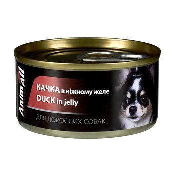 Вологий корм для собак AnimAll Качка в ніжному желе 85г 168317 фото