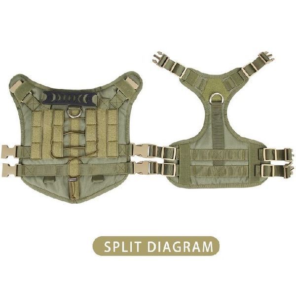 Нейлоновый тактический жилет для собак Nylon Heavy Duty Dog Tactical Vest Grey HK-HP-66-M фото