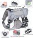 Нейлоновый тактический жилет для собак Nylon Heavy Duty Dog Tactical Vest Grey HK-HP-66-M фото 5