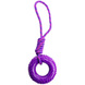 Игрушка для собак Derby Dog Tug Toy в виде пончика и веревки PT0222-purple фото 1
