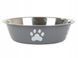 Металева миска для домашніх тварин Derby BH007 BH007-S-grey фото 2