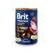 Вологий корм Brit Premium by Nature для собак, індичатина з печінкою, 400 г 100408/8553 фото 1
