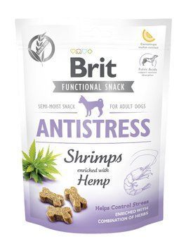 Функциональные лакомства для собак Brit Care Functional Snack Antistress Shrimps с креветками, 150 г BC_111422 фото