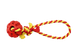 Игрушка для собак Derby Rubber Dog Chew Toy with Rope PT0200-4-S-red фото 1