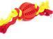 Игрушка для собак Derby Rubber Dog Chew Toy with Rope PT0200-4-S-red фото 3