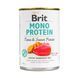 Вологий корм Brit Mono Protein Tuna & Sweet Potato для собак, з тунцем і бататом, 400 г 100836/100055/9742 фото 1