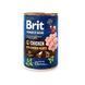 Влажный корм Brit Premium by Nature для собак, курица с куриным сердцем, 400 г 100405/8522 фото 1