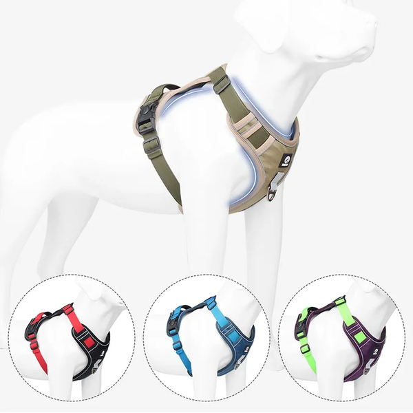 Нейлоновая двухсторонняя тактическая шлейка для собак Tactical Dog Harness HK-HP-82-01 фото