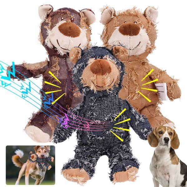 Мягкая игрушка для собак Chew Squeak Plush Bear с пищалкой FMK20010 фото