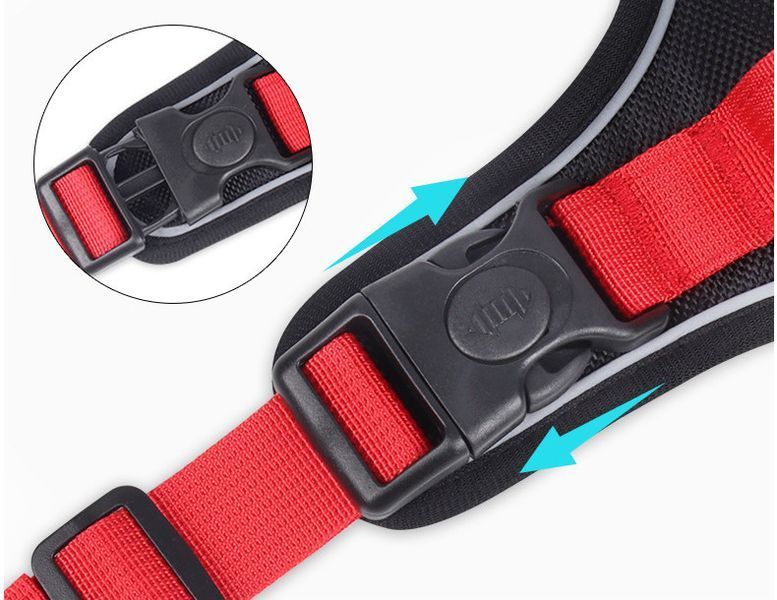 Нейлоновая двухсторонняя тактическая шлейка для собак Tactical Dog Harness HK-HP-82-01 фото