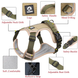 Нейлоновая двухсторонняя тактическая шлейка для собак Tactical Dog Harness HK-HP-82-01 фото 6