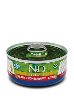 Вологий корм для кішок Farmina N&D Grain Free PRIME CHICKEN KITTEN беззерновий з куркою, гранатом 70 г 160598 фото