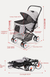 Складний візочок для домашніх тварин Pet Stroller with Storage Basket Blue CWTC848161 фото 14