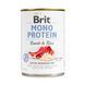 Влажный корм Brit Mono Protein Lamb & Rice для собак, с ягнятиной и рисом, 400 г 100833/100053/9728 фото 1