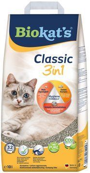 Наполнитель Biokats Classic 3in1 для кошачьего туалета, бентонитовый, 10 л G-613307/614458 фото