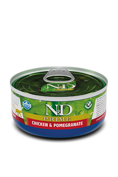 Вологий корм для кішок Farmina N&D Grain Free PRIME CHICKEN ADULT беззерновий з куркою, гранатом 70 г 160599 фото