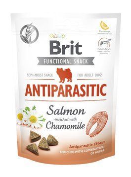 Функциональные лакомства для собак Brit Care Functional Snack Antiparasitic Salmon с лососем, 150 г BC_111425 фото