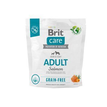 Сухой корм Brit Care Dog Grain-free Adult для собак малых и средних пород, беззерновой с лососем, 1 кг BC_172196 фото