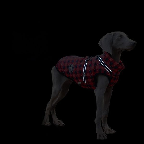 Різдвяна зимова куртка V.PET.B.R Snowflakes D57-4XL-red фото