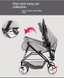 Складний візочок для домашніх тварин Pet Stroller with Storage Basket Red CWTC848162 фото 5