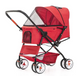Складний візочок для домашніх тварин Pet Stroller with Storage Basket Red CWTC848162 фото 1