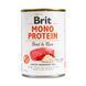 Влажный корм Brit Mono Protein Beef & Rice для собак, с говядиной и рисом, 400 г 100832/100054/9735 фото 1