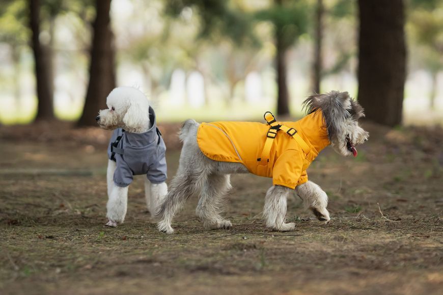 Світловідбивний дощовик для собак VPETER R58 Grey R58-S-grey фото