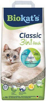 Наполнитель Biokats Classic Fresh 3in1 для кошачьего туалета, бентонитовый, 10 л G-613314/614212 фото