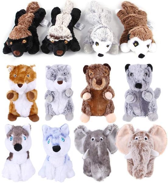 М'яка іграшка для собак Animal Shape Dog Plush Toy - Brown Squirrel DFX2001 фото