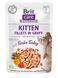 Влажный корм для котят Brit Care Kitten Fillets in Gravy Tender Turkey филе в соусе индейка, 85 г BC_101052 фото 1