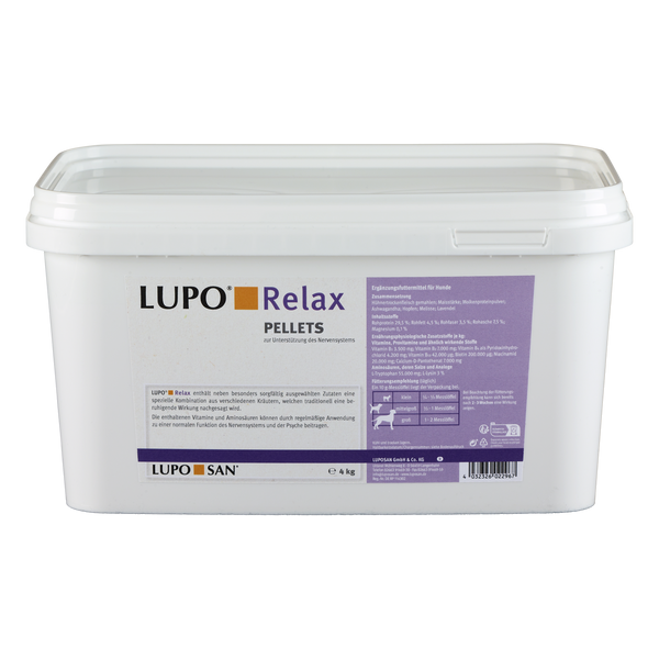 Пищевая добавка для поддержки нервной системы собак LUPO Relax Pellets 234000 фото