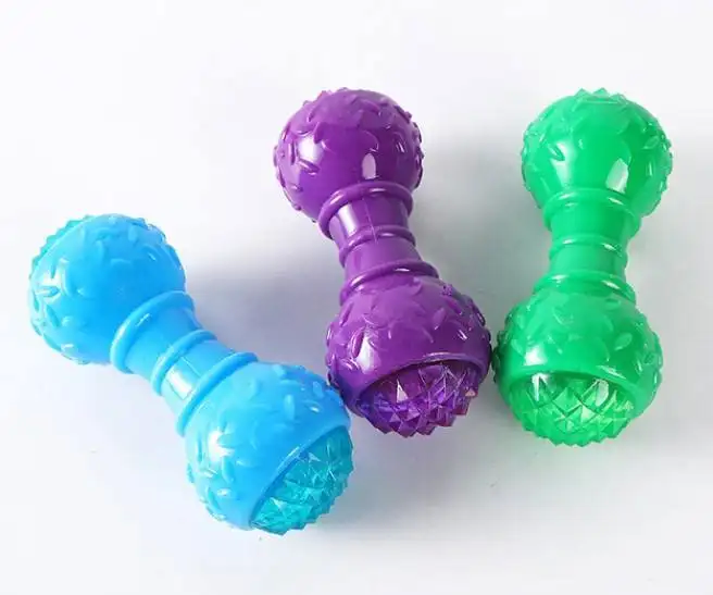 Іграшка, що світиться для собак Bonny Flash dumbbell balls зі звуком JH-3002-violet фото