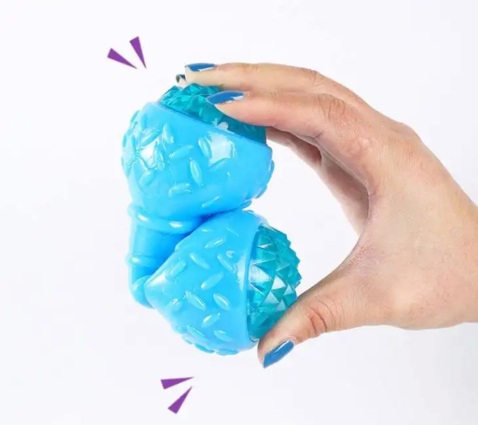 Іграшка, що світиться для собак Bonny Flash dumbbell balls зі звуком JH-3002-violet фото