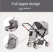 Складная коляска для домашних животных Pet Stroller with Storage Basket Grey CWTC848163 фото 7