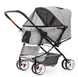 Складная коляска для домашних животных Pet Stroller with Storage Basket Grey CWTC848163 фото 1