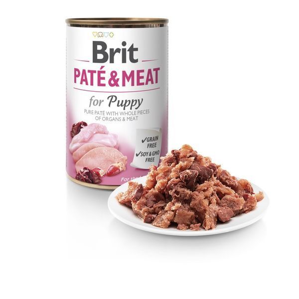 Влажный корм Brit Care Pate & Meat для щенков, с курицей и индейкой, 400 г 100862/100079/0335 фото