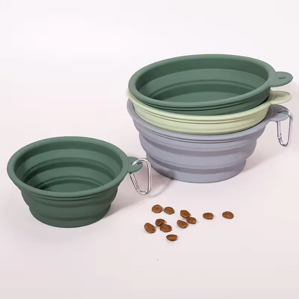 Силіконова складна дорожня миска Derby Collapsible silicone pet bowl DH005-1 фото