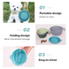 Силіконова складна дорожня миска Derby Collapsible silicone pet bowl DH005-1 фото 3
