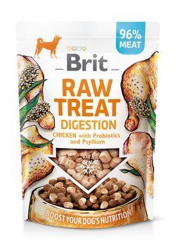Лакомство для собак Brit Raw Treat freeze-dried Digestion для пищеварения, курица, 40 г BC_112131 фото