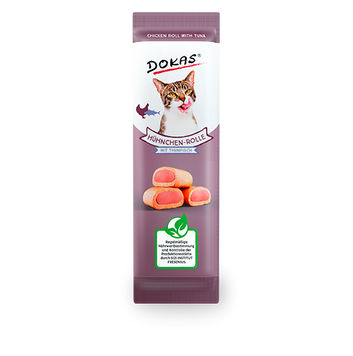 Лакомства для котов Dokas Куриный рулет с тунцом, 10 г 204869 фото