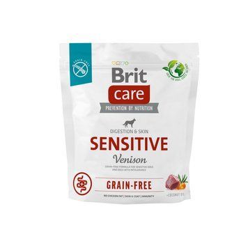 Сухой корм Brit Care Dog Grain-free Sensitive для собак с чувствительным пищеварением, беззерновой с олениной, 1 кг BC_172208 фото
