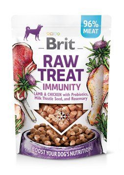 Лакомство для собак Brit Raw Treat freeze-dried Immunity для иммунитета, ягненок и курица, 40 г BC_112133 фото